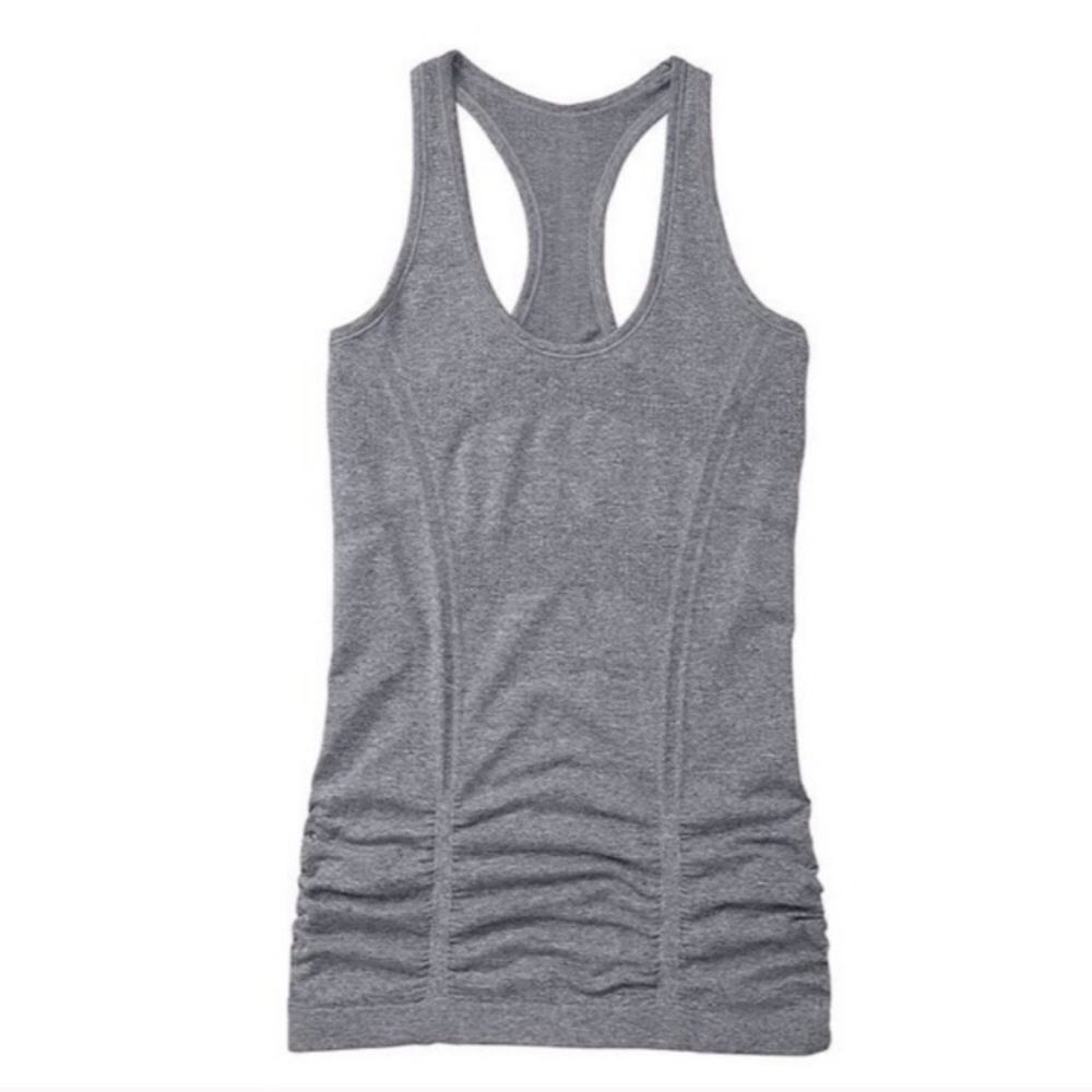 Athleta Fastest Track Grey Racerback Tank Top